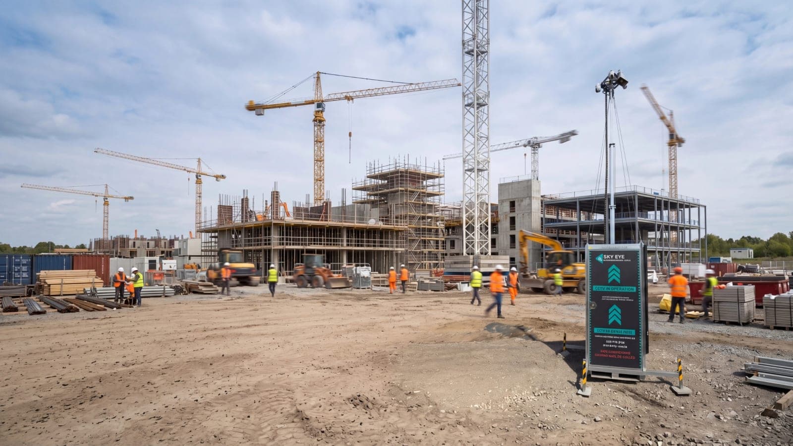 Sky-Eye solar CCTV tower hire cost guide Ireland